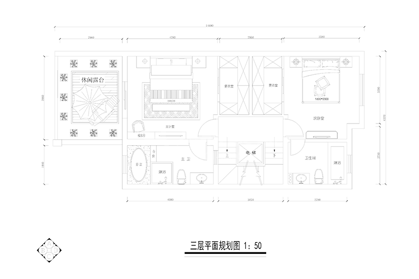 三层平面图